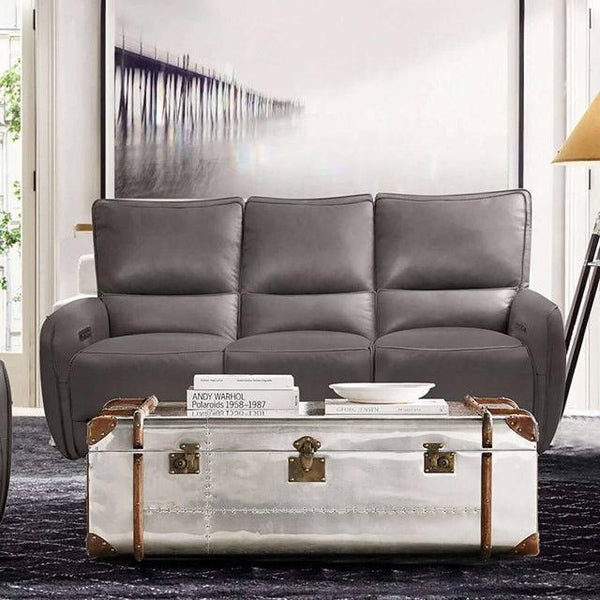 Phineas CM9921GY-SF-PM Gray Transitional Power Sofa By Furniture Of America - sofafair.com