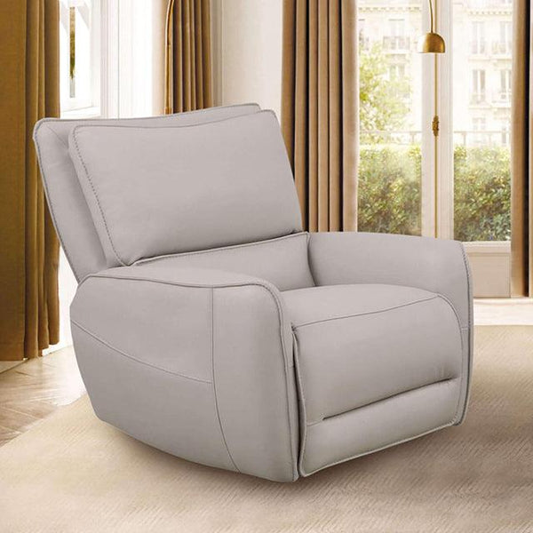 Phineas CM9921ST-CH-PM Beige Transitional Power Recliner By Furniture Of America - sofafair.com