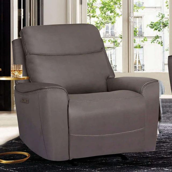 Artemia CM9922GY-CH-PM Gray Transitional Power Recliner By Furniture Of America - sofafair.com