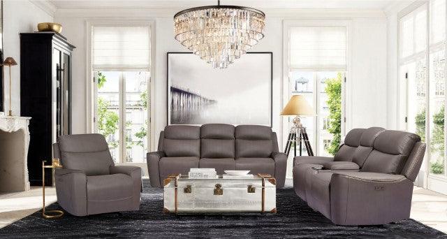Artemia CM9922GY-LV-PM Gray Transitional Power Loveseat By Furniture Of America - sofafair.com