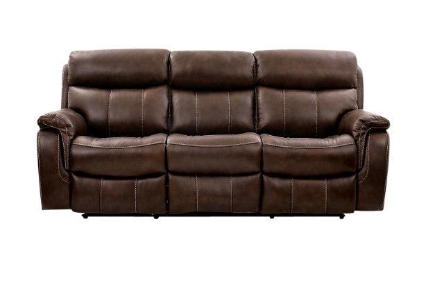 Antenor CM9926MB-SF-PM Brown Transitional Power Sofa By Furniture Of America - sofafair.com
