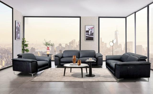 Ascona CM9927BK-LV-PM Black Contemporary Power Loveseat By Furniture Of America - sofafair.com
