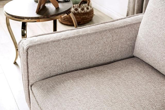 Harstad CM9983LB-LV Light Brown/Natural Contemporary Loveseat By Furniture Of America - sofafair.com