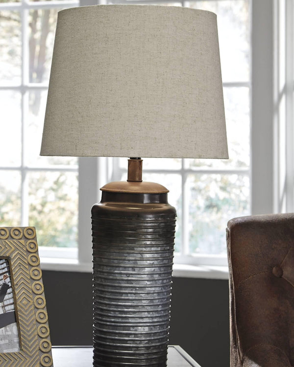 Norbert Table Lamp (Set of 2) L204064 Black/Gray Casual Table Lamp Pair By Ashley - sofafair.com