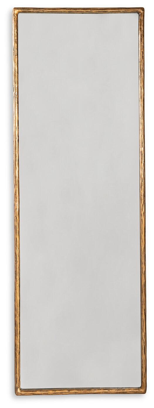 Ryandale Floor Mirror A8010265 Metallic Contemporary Decorative Oversize Accents By AFI - sofafair.com