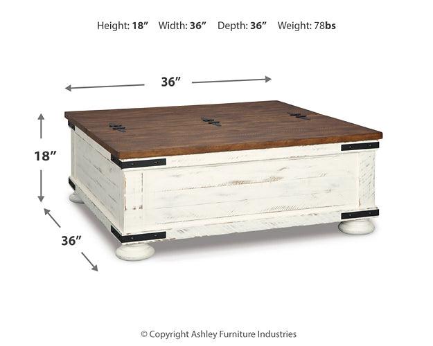 Wystfield Coffee Table and 2 End Tables T459T1 White Casual Occasional Table Package By Ashley - sofafair.com