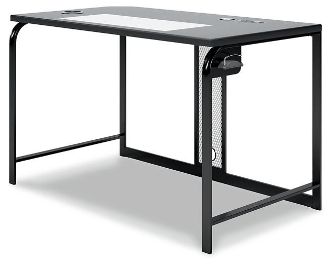 Lynxtyn 48" Home Office Desk H400-110 Black/Gray Contemporary Desks By Ashley - sofafair.com