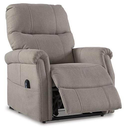 Markridge Power Lift Recliner 3500212 Black/Gray Traditional Motion Recliners - Free Standing By Ashley - sofafair.com