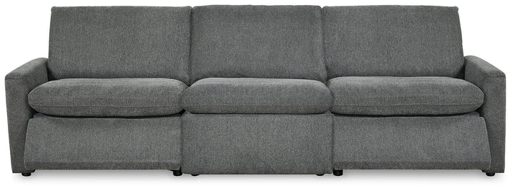 Hartsdale 3-Piece Power Reclining Sectional 60508S11 Black/Gray Contemporary Motion Sectionals By Ashley - sofafair.com