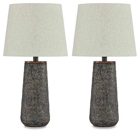 Chaston Table Lamp (Set of 2) L204474 Brown/Beige Casual Table Lamp Pair By AFI - sofafair.com