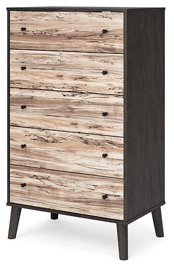 Piperton Chest of Drawers EB5514-245 Black/Gray Contemporary Youth Bed Cases By AFI - sofafair.com