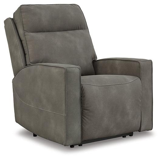 Next-Gen Durapella Power Recliner 4510206 Black/Gray Contemporary Motion Recliners - Free Standing By Ashley - sofafair.com