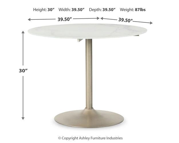 Barchoni Dining Table D262-15 White Contemporary Casual Tables By Ashley - sofafair.com