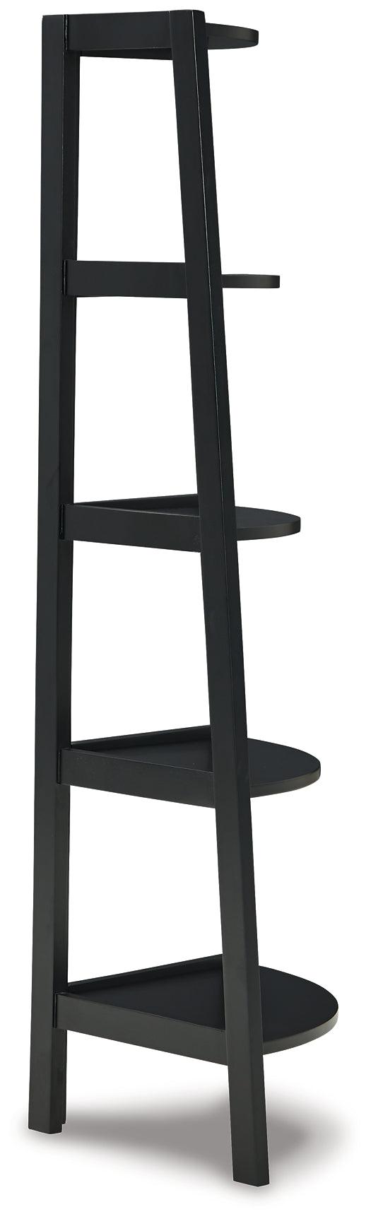 Bernmore Corner Shelf A4000304 Black/Gray Casual Stationary Upholstery Accents By Ashley - sofafair.com