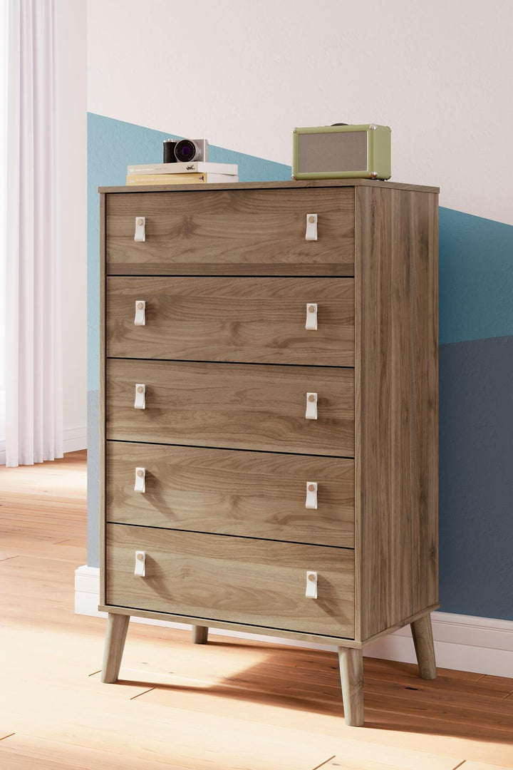 Aprilyn Chest of Drawers EB1187-245 Brown/Beige Contemporary Master Bed Cases By Ashley - sofafair.com