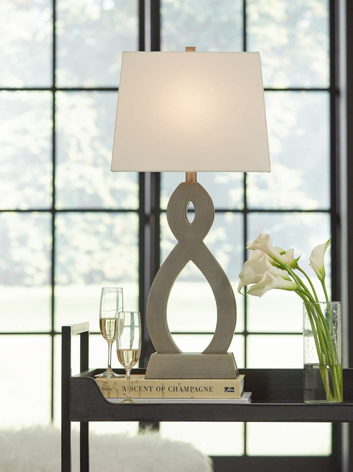 Donancy Table Lamp (Set of 2) L243334 Brown/Beige Contemporary Table Lamp Pair By Ashley - sofafair.com