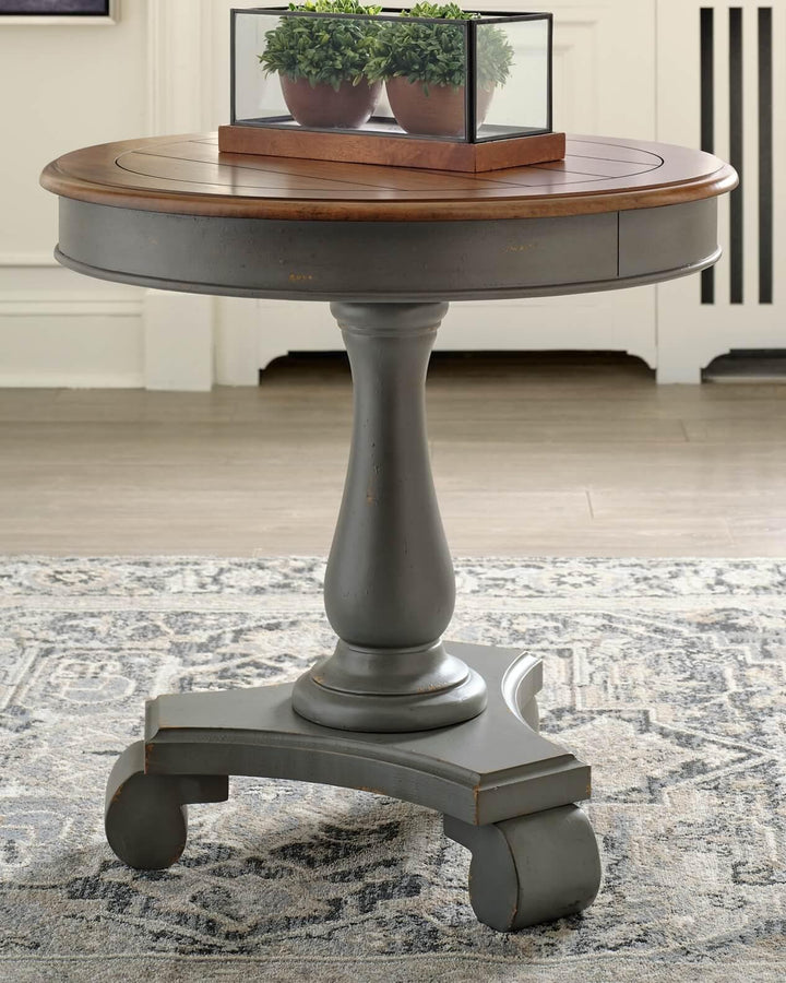 Mirimyn Accent Table A4000380 Black/Gray Casual Stationary Upholstery Accents By Ashley - sofafair.com