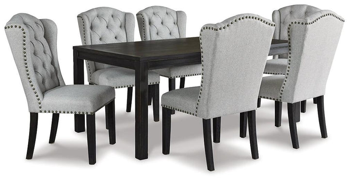 Jeanette Dining Table D702-25 Black/Gray Casual Casual Tables By Ashley - sofafair.com