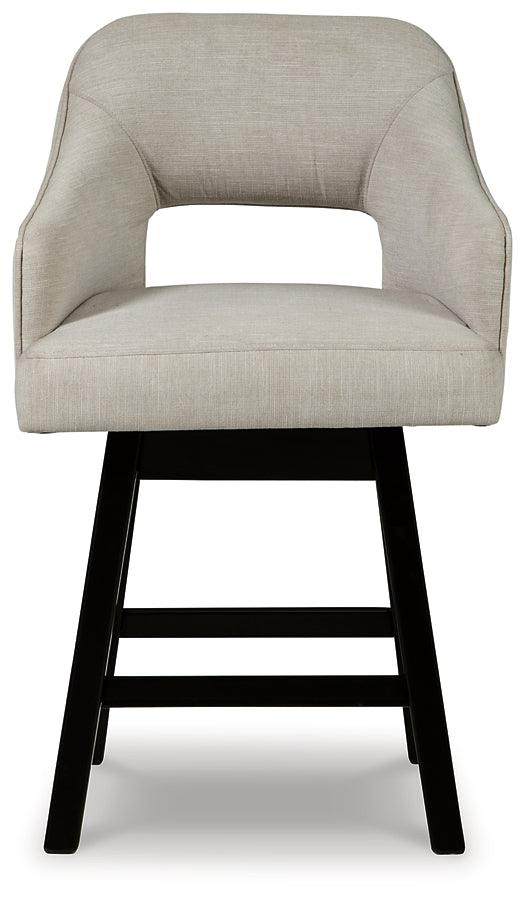 Tallenger Counter Height Bar Stool (Set of 2) D380-724X2 White Casual Barstool By Ashley - sofafair.com