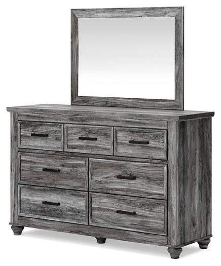 B2472B1 Black/Gray Traditional Thyven Dresser and Mirror By AFI - sofafair.com