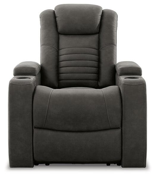 Soundcheck Power Recliner 3060613 Brown/Beige Contemporary Motion Upholstery By Ashley - sofafair.com