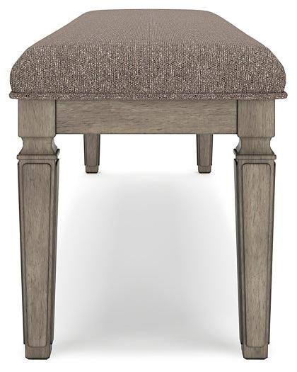 Lexorne 63" Dining Bench D924-00 Black/Gray Traditional Casual Seating By Ashley - sofafair.com