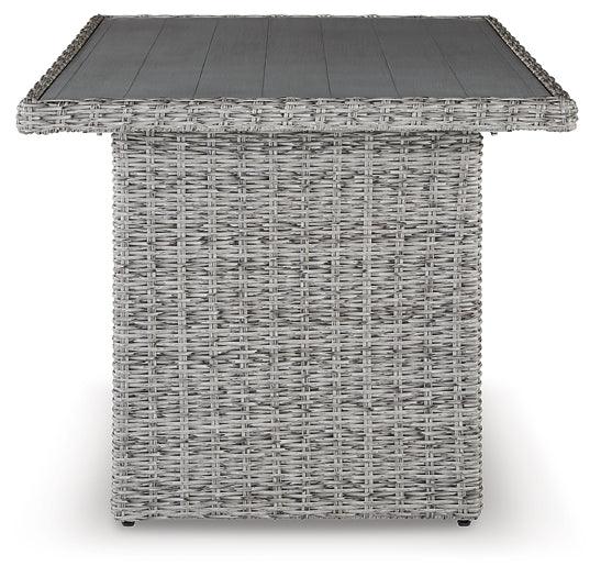 Naples Beach Outdoor Multi-use Table P439-625 Black/Gray Casual Outdoor Dining Table By Ashley - sofafair.com