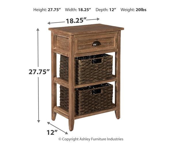 A4000140 Brown/Beige Casual Oslember Accent Table By Ashley - sofafair.com