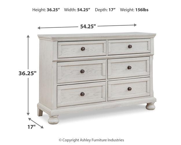 Robbinsdale Dresser B742-21 White Casual Youth Bed Cases By Ashley - sofafair.com