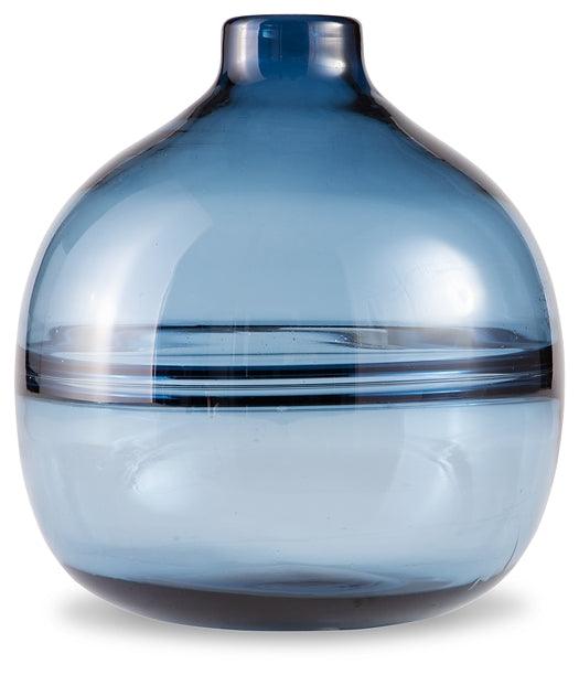 A2000539 Blue Contemporary Lemmitt Vase By Ashley - sofafair.com