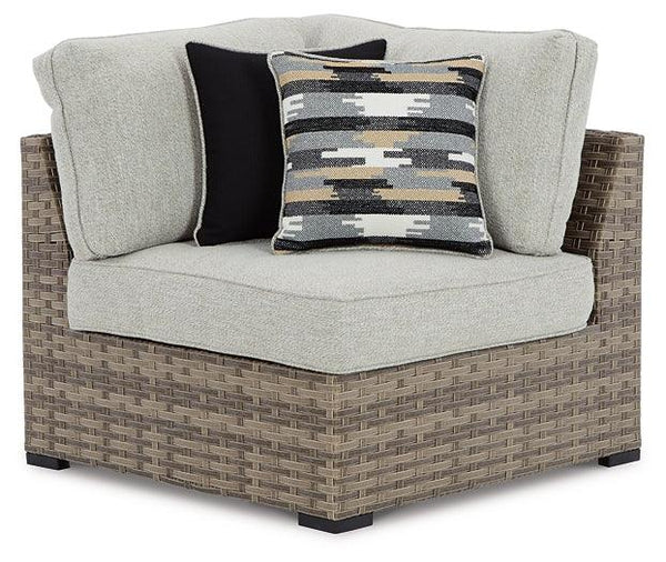 P458P7 Brown/Beige Contemporary Calworth 4-Piece Outdoor Sectional By AFI - sofafair.com