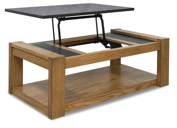 Quentina Lift Top Coffee Table T775-9 Black/Gray Casual Cocktail Table Lift By Ashley - sofafair.com