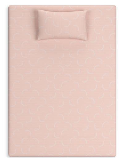 iKidz Coral Twin Mattress and Pillow M43111 Red/Burgundy Traditional Memory Foam Mattress By Ashley - sofafair.com