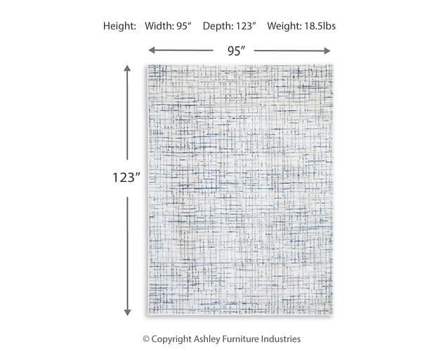 Beckfille AMP011646 White Contemporary Rug Large By Ashley - sofafair.com