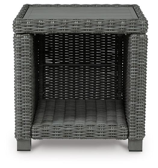 P518-702 Black/Gray Casual Elite Park Outdoor End Table By Ashley - sofafair.com