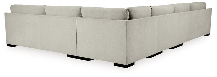 Artsie 4-Piece Sectional 58605S2 Black/Gray Contemporary Stationary Sectionals By AFI - sofafair.com