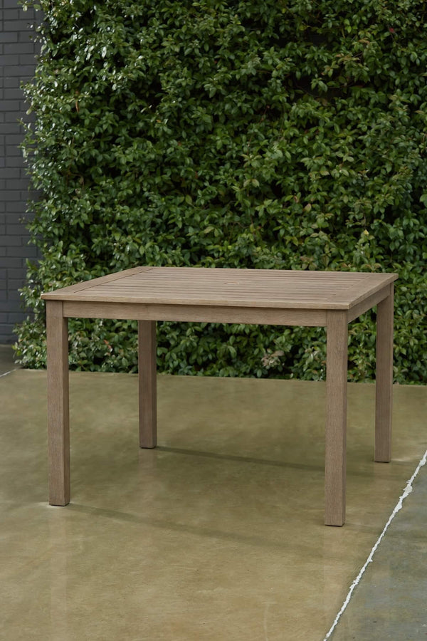 P359-615 Brown/Beige Casual Aria Plains Outdoor Dining Table By AFI - sofafair.com