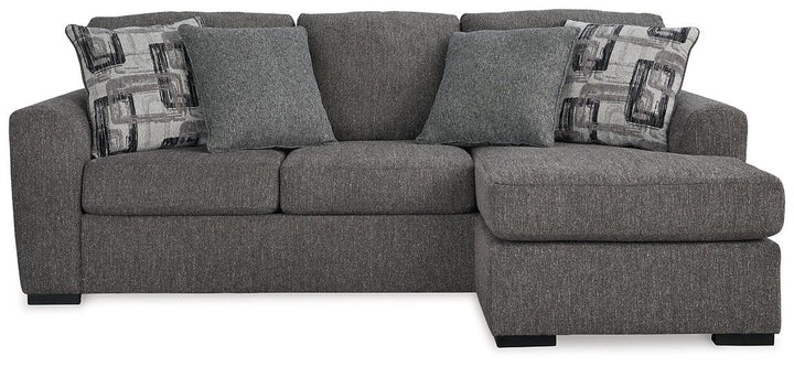 Gardiner Sofa Chaise 5240418 Black/Gray Contemporary Stationary Upholstery By Ashley - sofafair.com