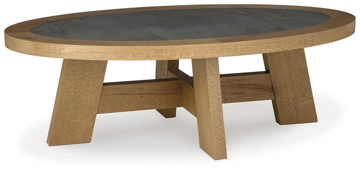 Brinstead Coffee Table T839-0 Black/Gray Casual Cocktail Table By Ashley - sofafair.com