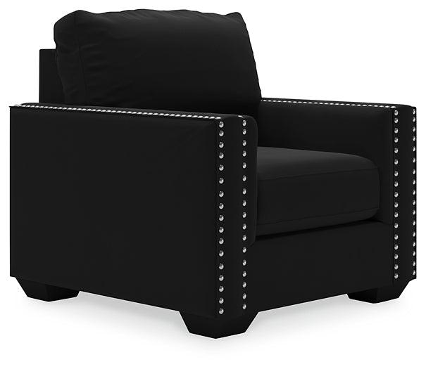 Gleston Chair 1220620 Black/Gray Contemporary Stationary Upholstery By Ashley - sofafair.com