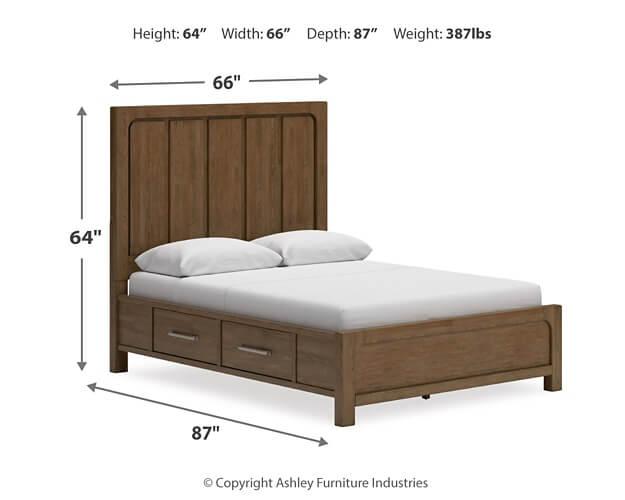 Cabalynn AMP011600 Brown/Beige Casual Master Beds By Ashley - sofafair.com