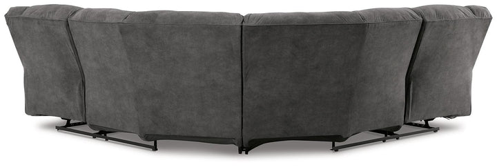 Partymate 2-Piece Reclining Sectional 36903S2 Brown/Beige Contemporary Motion Sectionals By Ashley - sofafair.com