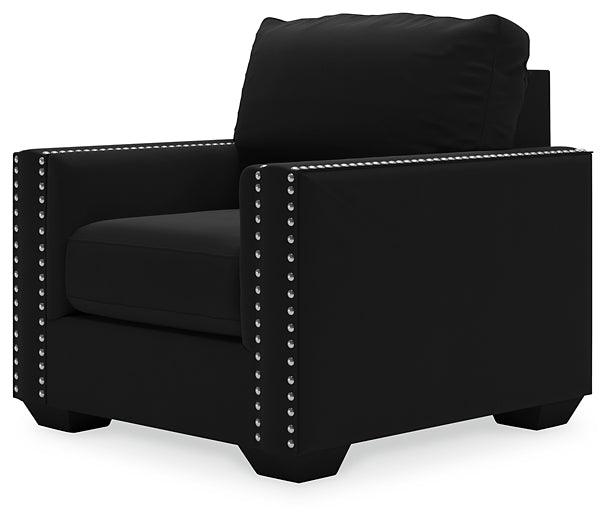 Gleston Chair 1220620 Black/Gray Contemporary Stationary Upholstery By Ashley - sofafair.com