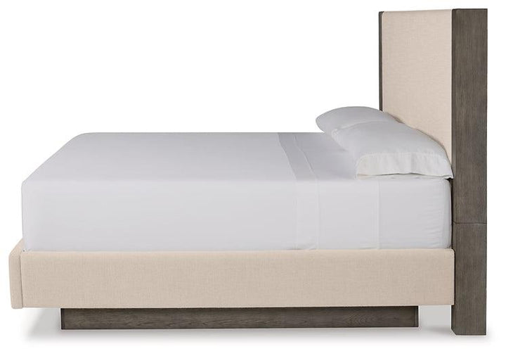 Anibecca King Upholstered Bed B970B6 Black/Gray Contemporary Master Beds By Ashley - sofafair.com