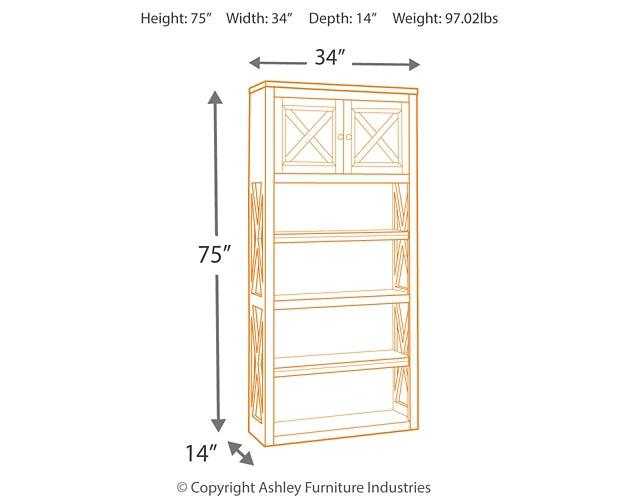 Bolanburg 75" Bookcase H647-17 White Casual Home Office Cases By Ashley - sofafair.com