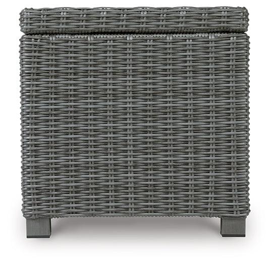 P518-702 Black/Gray Casual Elite Park Outdoor End Table By Ashley - sofafair.com