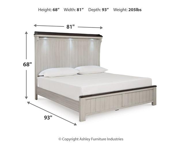 Darborn King Panel Bed B796B4 Black/Gray Casual Master Beds By Ashley - sofafair.com