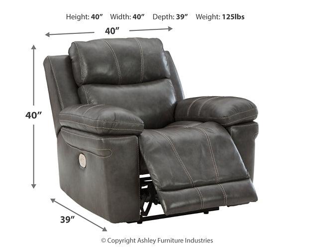 Edmar Power Recliner U6480613 Brown/Beige Contemporary Motion Recliners - Free Standing By Ashley - sofafair.com