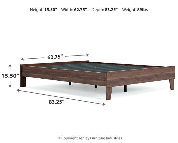 Calverson Queen Platform Bed EB3660-113 Brown/Beige Casual Master Beds By Ashley - sofafair.com