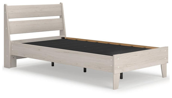 Socalle Twin Panel Platform Bed EB1864B3 Natural Contemporary Youth Beds By Ashley - sofafair.com